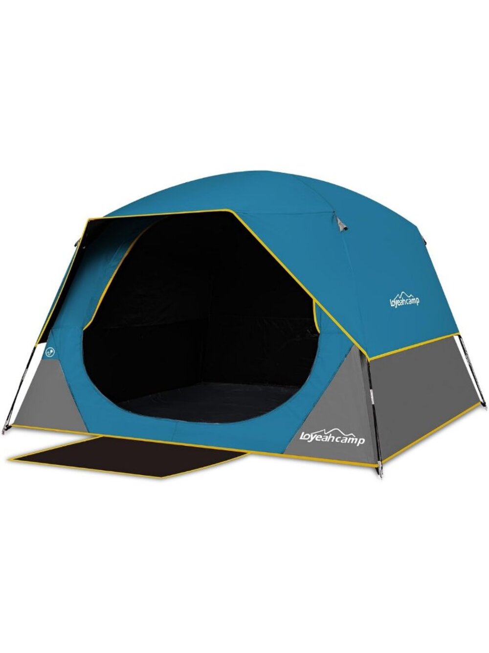 Spacious Blackout Camping Tent for 4-6 People with Rainfly - Ideal Outdoor